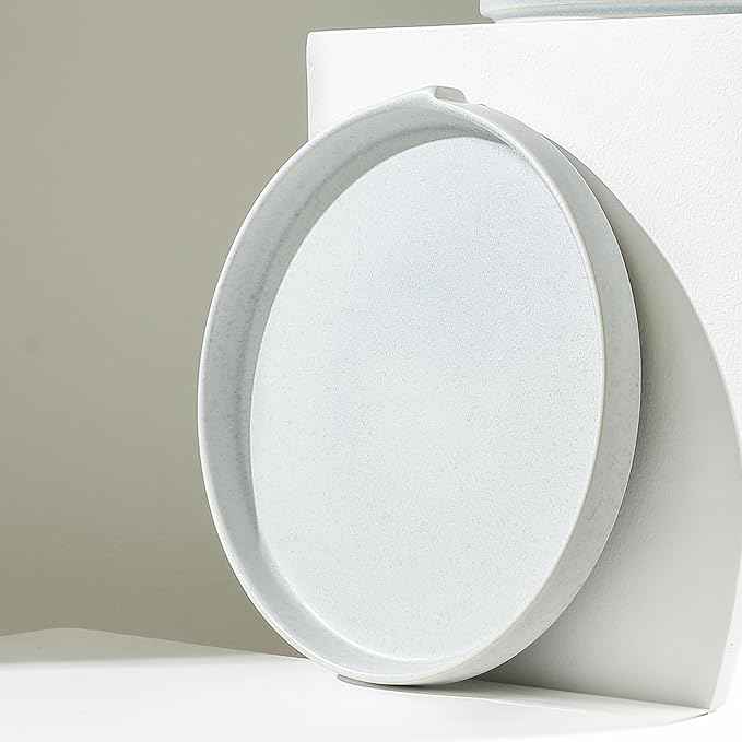 Stone Lain Bao 4-Piece Salad Plate Set Stoneware, Blue-Grey