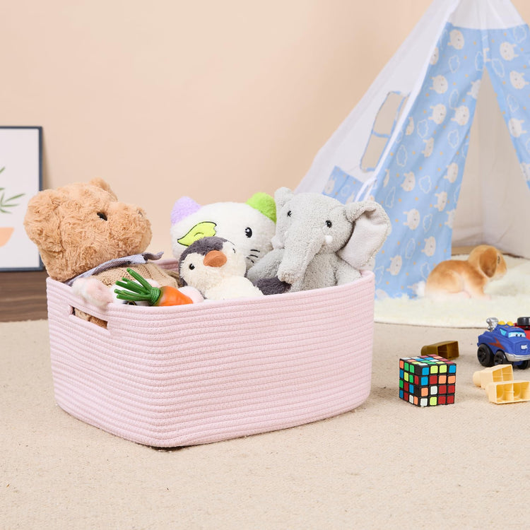 Large Storage Baskets for Shelves (3 Count)