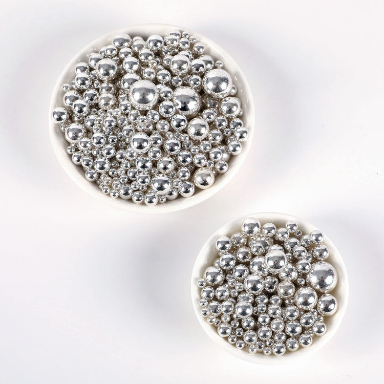 Silver Pearl Sugar Sprinkles (4.58 Ounce)