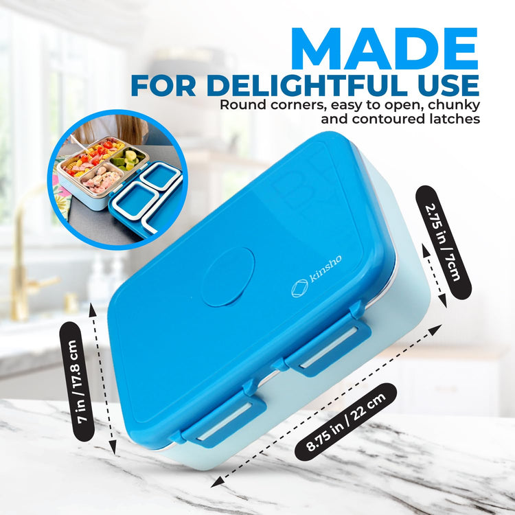 Stainless Steel Bento Box Lunch Container for Boys Kids