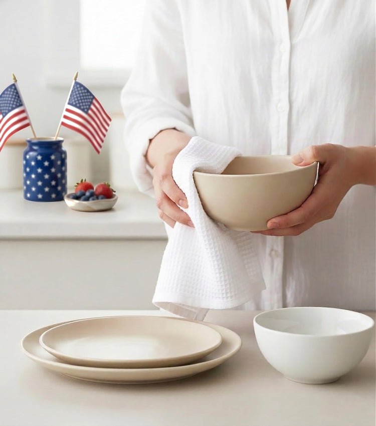 4th of July Waffle Weave Kitchen Towel