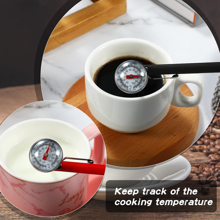 6 Pcs Stainless Steel Kitchen Dial Thermometer 5" (6 Count)