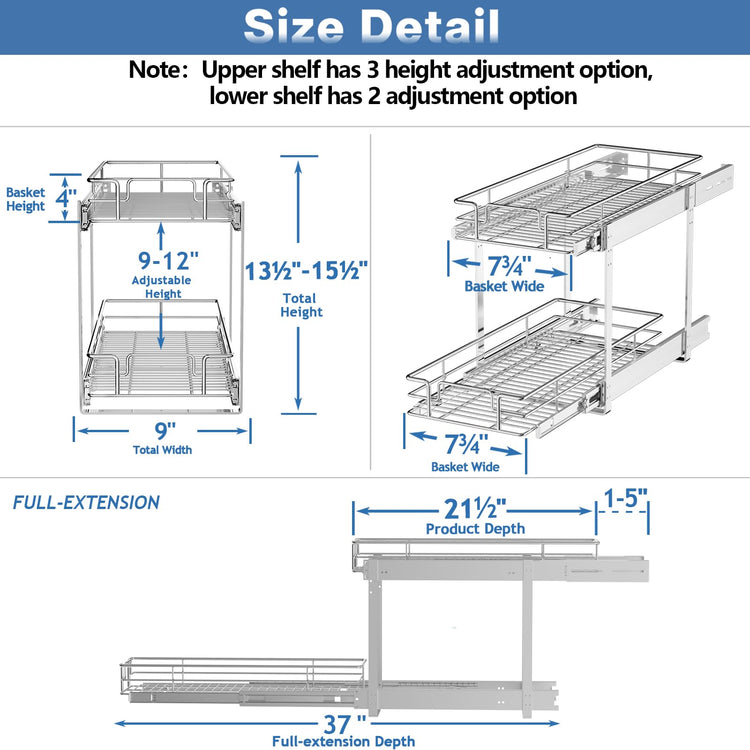 Individual Pull Out Cabinet Organizer