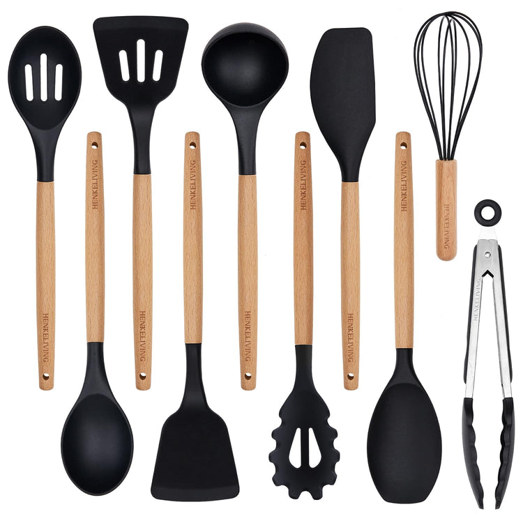 Silicone 10 Pcs Kitchen Cooking Utensils Set (10 Count)