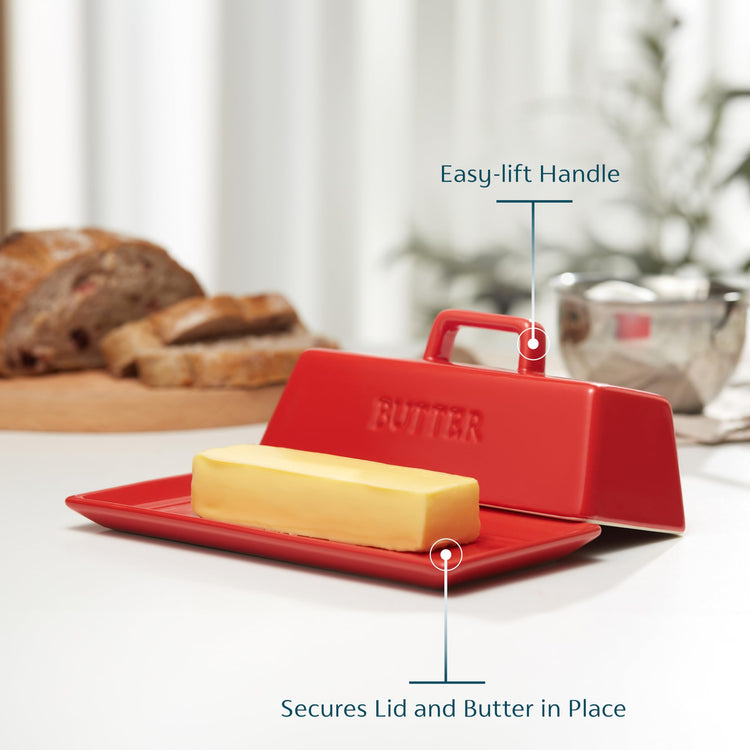 Ceramic Butter Dish with Lid