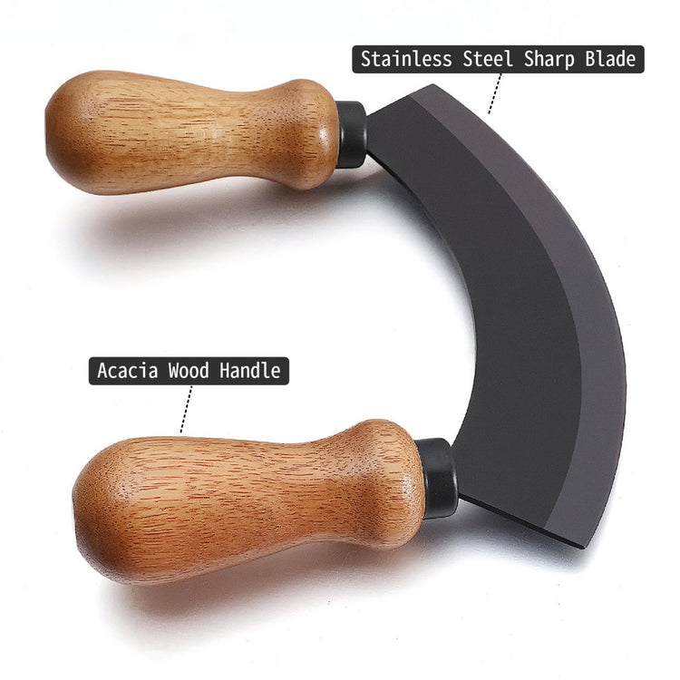 5.4 Inch Stainless Steel Mezzaluna Knife