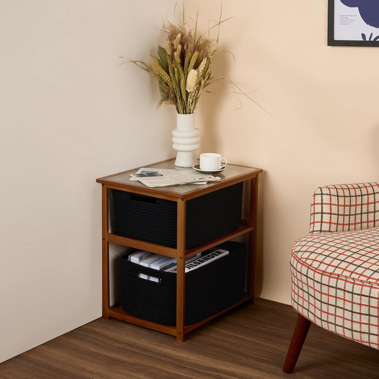 Large Storage Baskets for Shelves (2 Count)