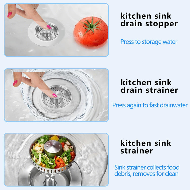 Sink Drain Strainer 3 in 1