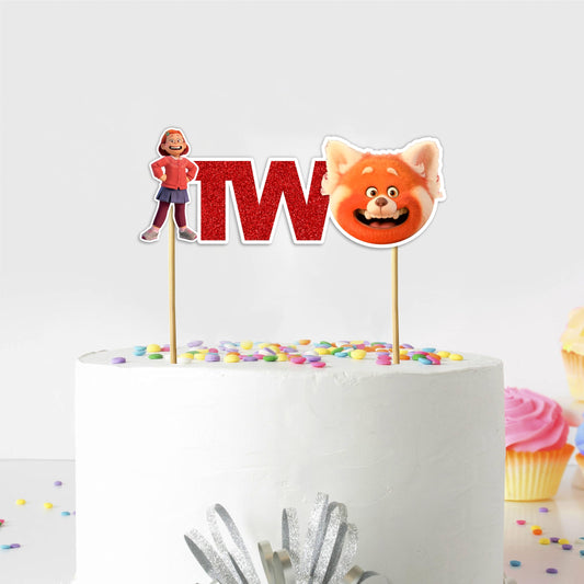 Trning Red Two Cake Topper Decoration