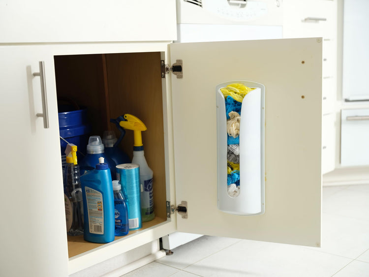 Multi Purpose Plastic Shopping Bag Holder. Store and Reuse Bags