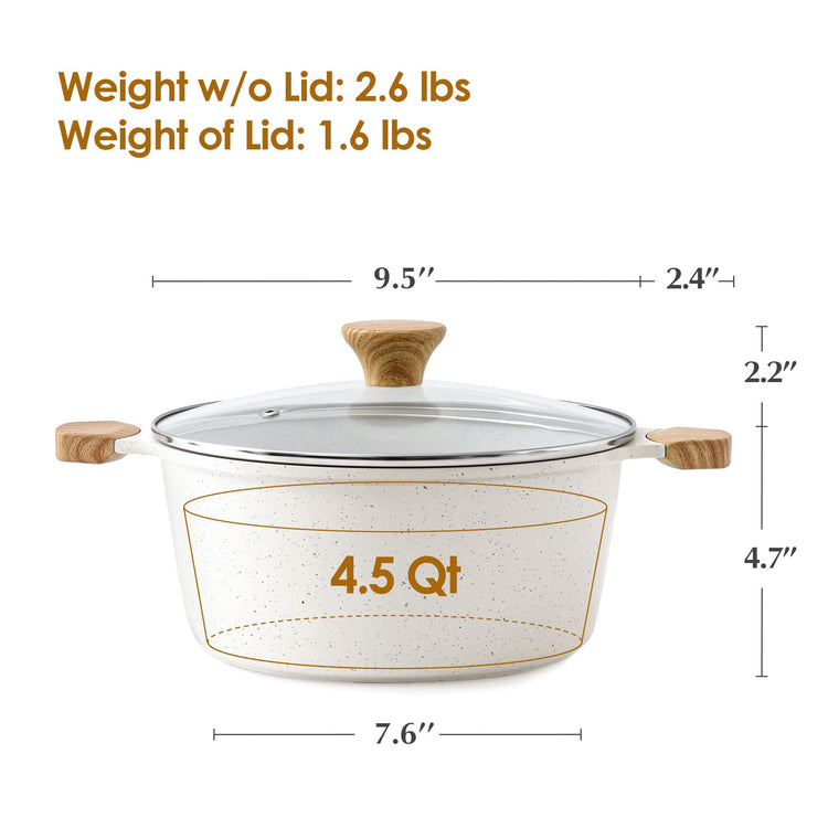 Ceramic Nonstick Stock Pot with Lid
