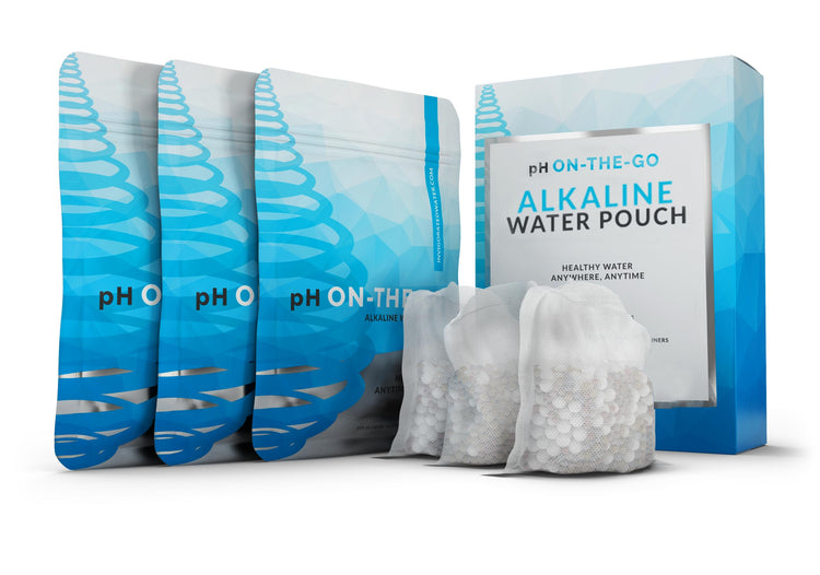 pH On-The-Go Alkaline Water Filter Pouch, High pH, 3-Pack (3 Count)