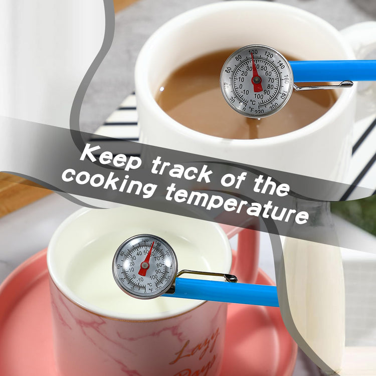 6 Pcs Stainless Steel Kitchen Dial Thermometer 5" (6 Count)