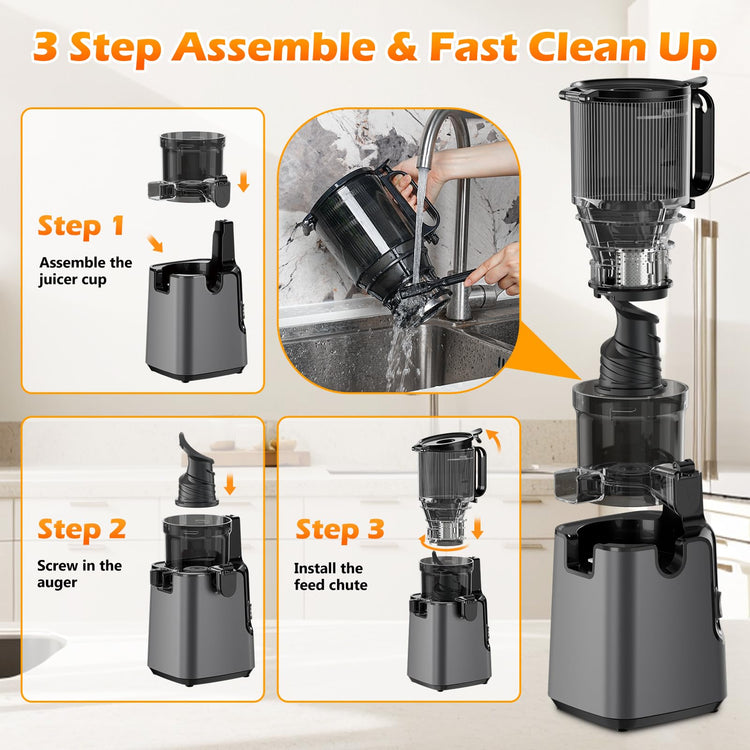 Juicer Machines with 5.8" Large Chute