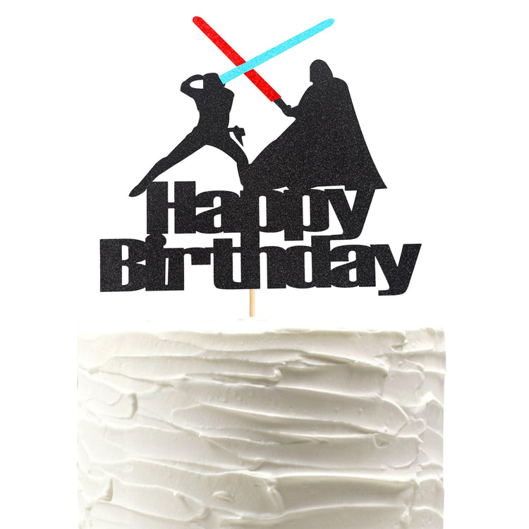 1Pc Happy Birthday Cake Topper Wars Cake Pick
