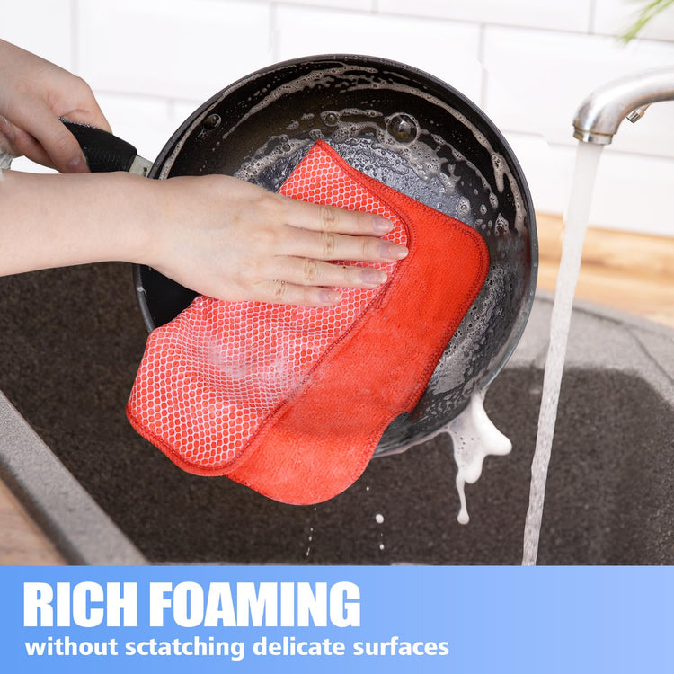 Dish Cloths for Washing Dishes with Scrub Side (9 Count)