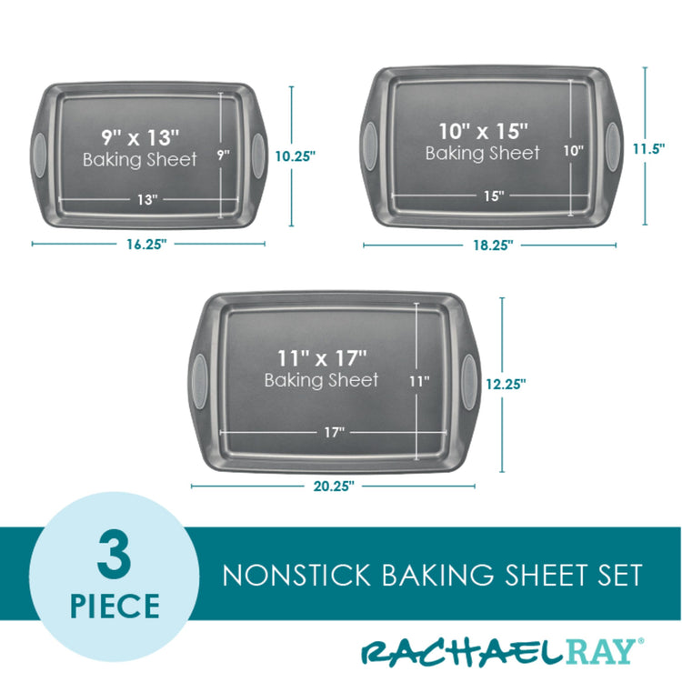 Bakeware Nonstick Cookie Pan Set (3 Count)