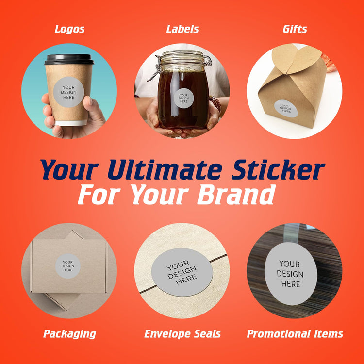 100 Custom Vinyl Stickers (100 Count)