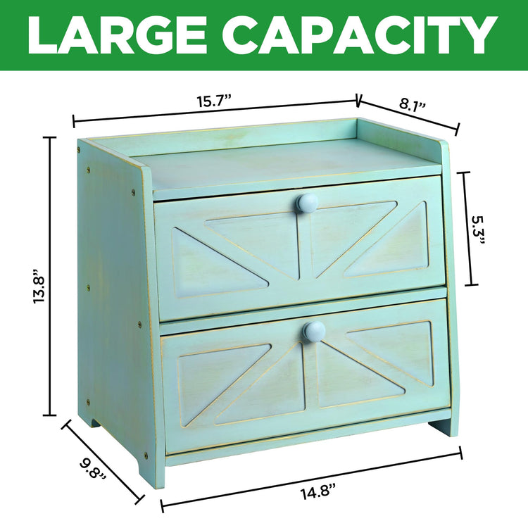 Bamboo Corner Bread Box for Kitchen Countertop 2