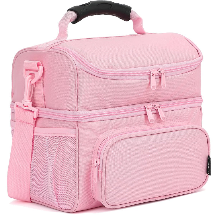 Double Layer Cooler Insulated Lunch Bag Adult Lunch Box Large Tote Bag for Men