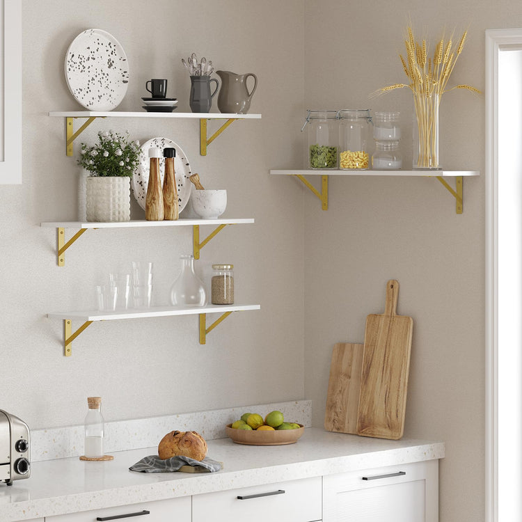 Long Wall Shelves (4 Count)