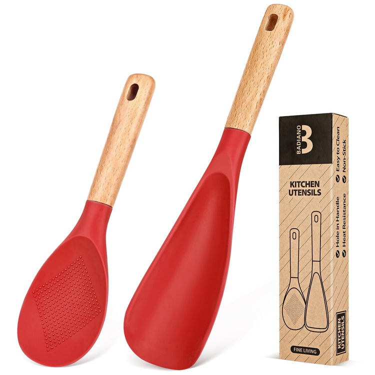 Cooking Spoon and Rice Scooper for Nonstick Cookware