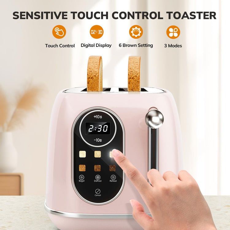 Smart Touch Screen Toaster 2 Slice