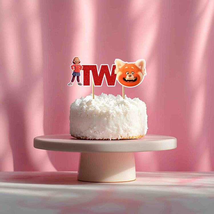 Trning Red Two Cake Topper Decoration