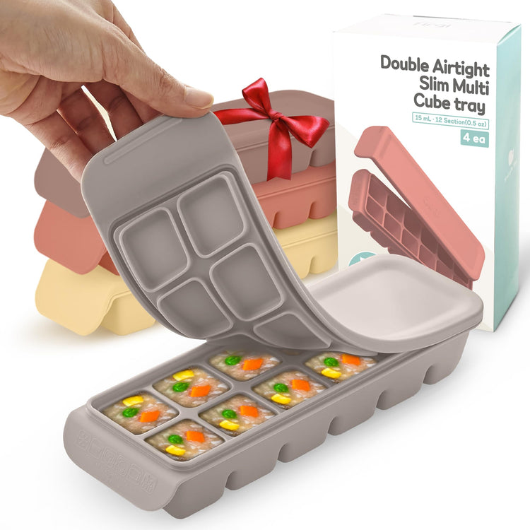 Baby Food Freezer Tray with Lid (4 Count)