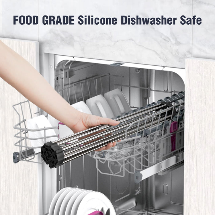 Roll Up Dish Drying Rack Over Sink