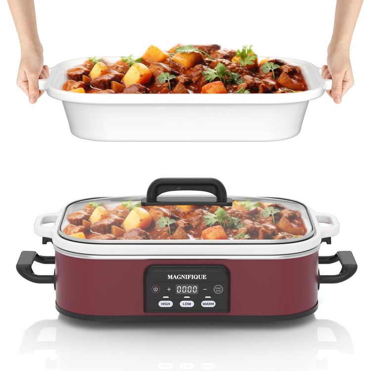 Magnifique 4 Quart Casserole Digital Slow Cooker
