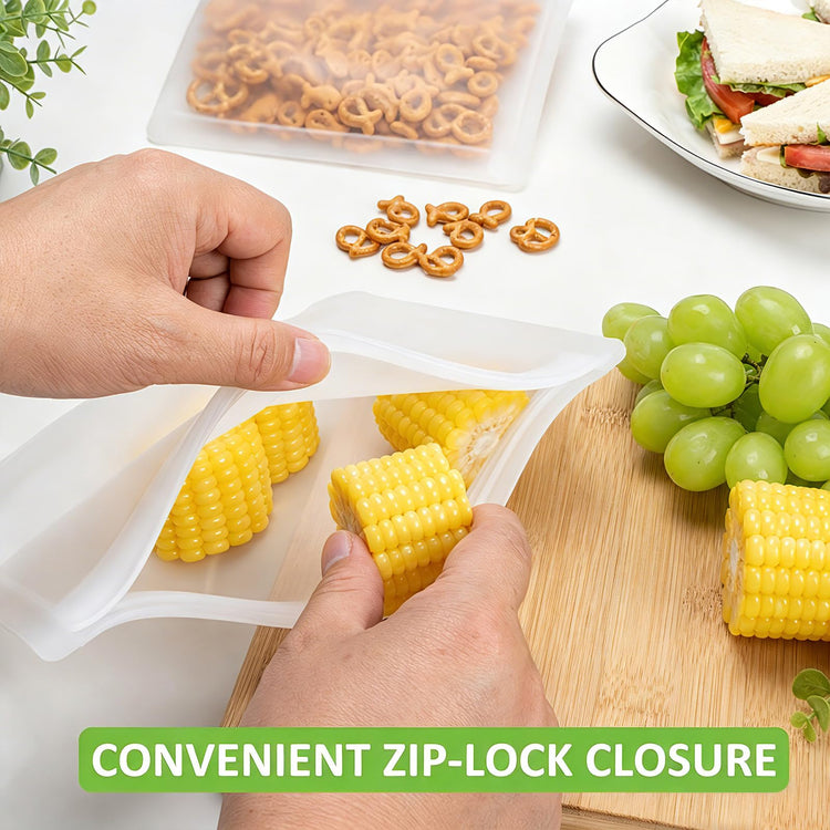 Reusable Sandwich Bags & Snack Bags Set (8 Count)