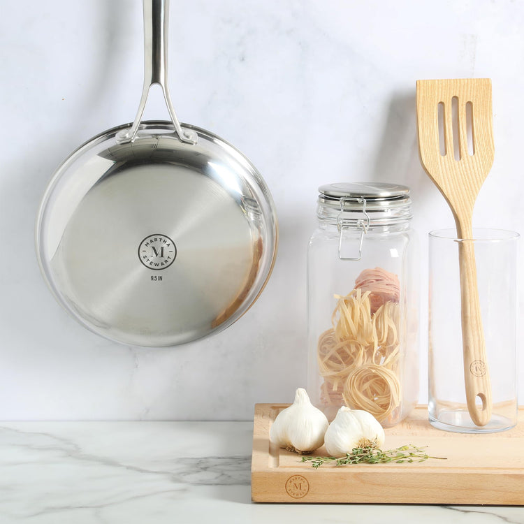 Badgley Hybrid Nonstick 9.5 Inch TriPly Stainless Steel Fry Pan & Stay Cool Handle