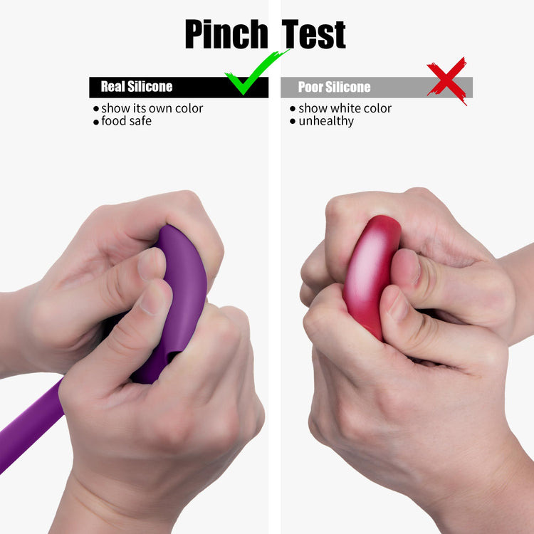 600°F Heat Resistant Silicone Spatula Scrapers (4 Count)