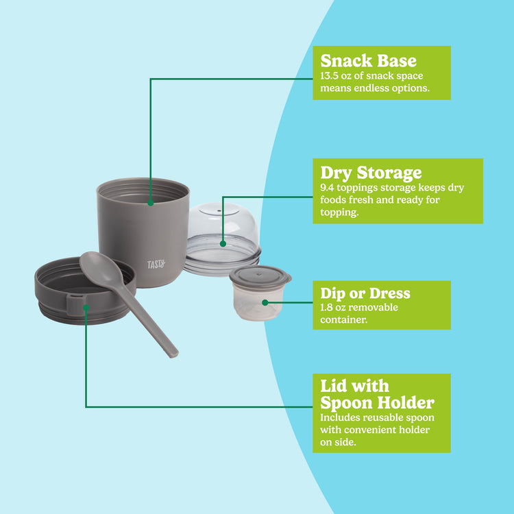 Travel Snack Cups with Spoons (2 Count)