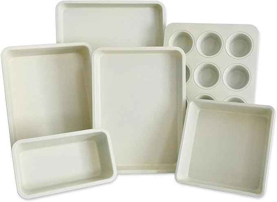 Kitchen Gear by USA Pan 6 Piece Nonstick Ceramic Bakeware Baking Pans Set