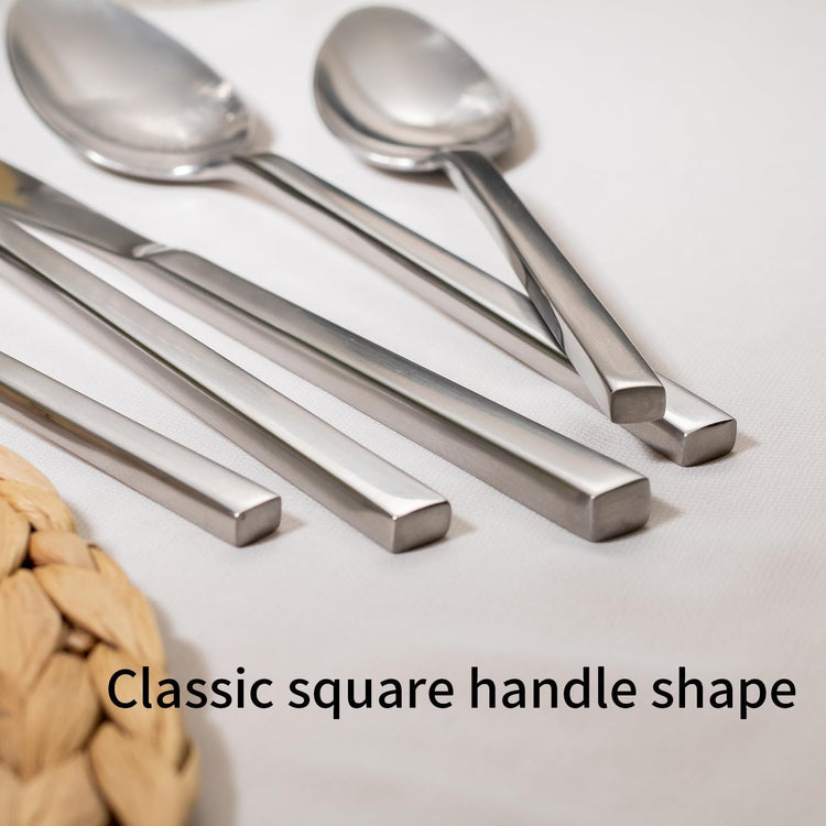Cube 20 Piece Forged Flatware Set Service for 4 (4 Count)