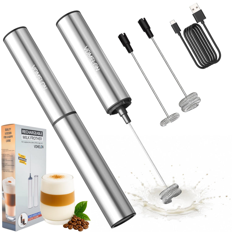 Rechargeable Milk Frother Battery Operated