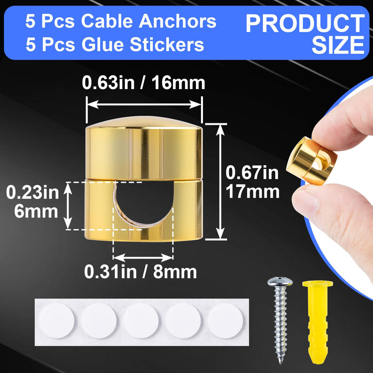 5 Sets Charger Holders for Cords (5 Count)