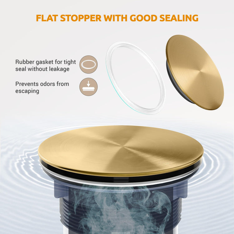 Kitchen Sink Drain Assembly with Removable Deep Basket Strainer