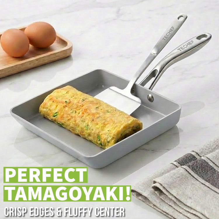 CeraTerra Ceramic Nonstick Tamagoyaki Japanese Omelette Pan