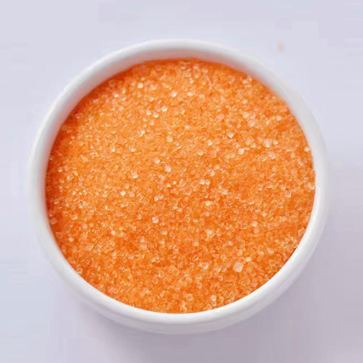 Orange Sanding Sugar for Baking Edible Sparkling Sugar Sprinkles Coarse Sugar Crystals for Baking Topping Cake Cookie Cupcake Topper Ice Cream Decoration Supplies 3.2 OZ