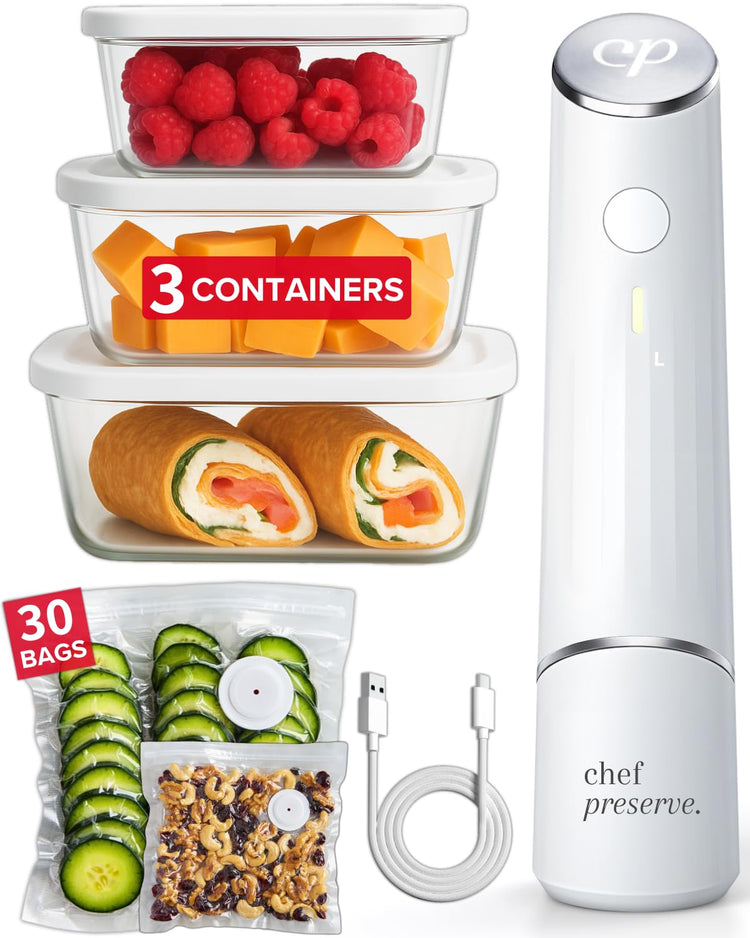 Compact Vacuum Sealer for Food (34 Count)