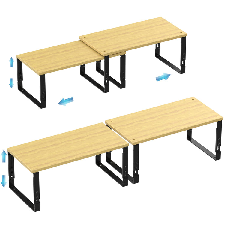 Expandable Kitchen Cabinet Organizer Shelves (2 Count)