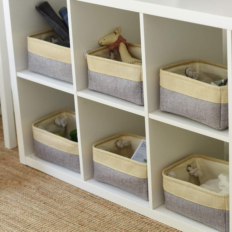 Fabric Storage Baskets for Organizing (6 Count)