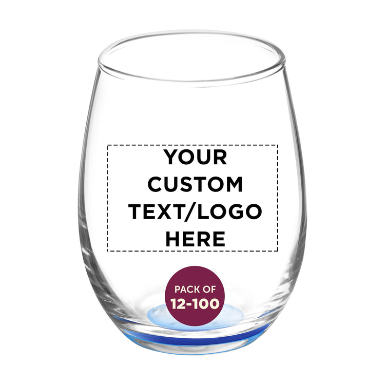 Custom Stemless Wine Glasses by ARC 5.5 oz Set of 12 (100 Count)