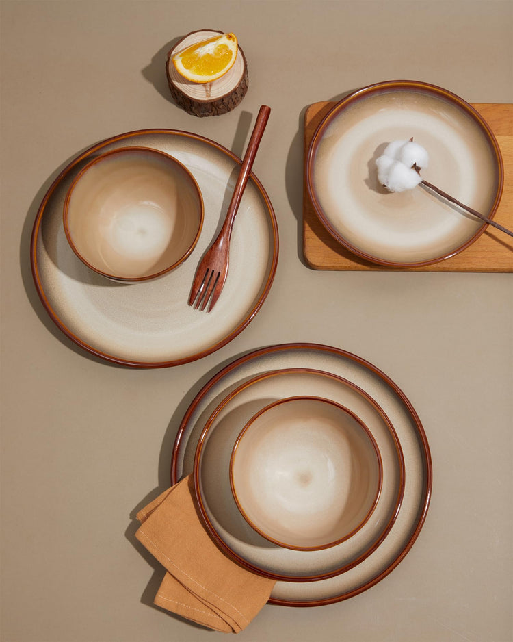 Stoneware Dinnerware Sets for 8