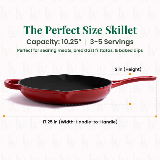 Enameled Cast Iron Skillet