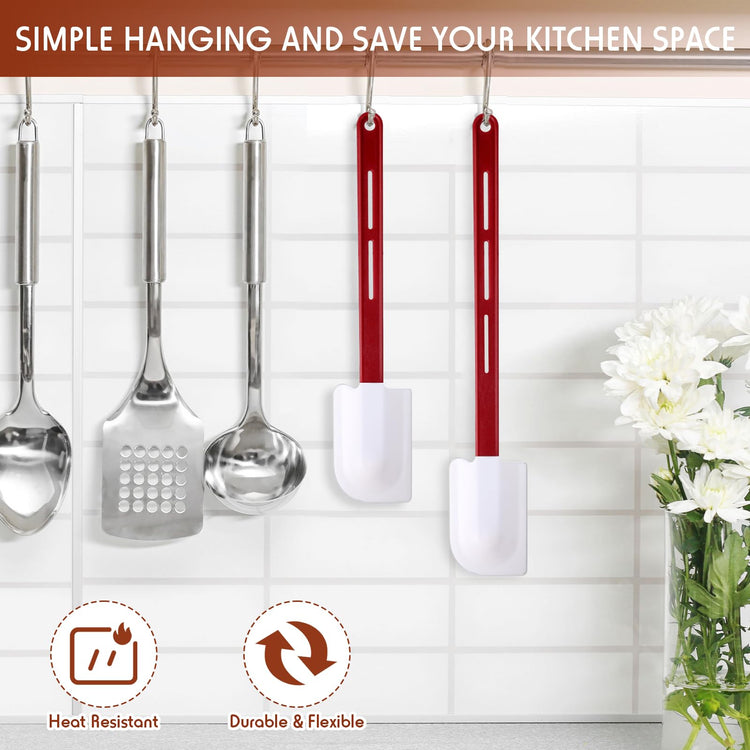 4 Pcs Rubber Spatulas Silicone Heat Resistant (4 Count)