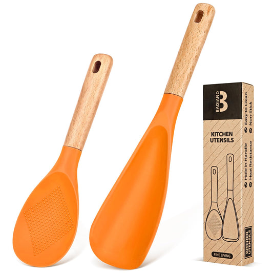 Cooking Spoon and Rice Scooper for Nonstick Cookware
